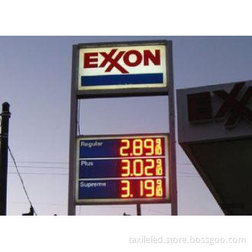 High Brightness 6 inches Outdoor LED Gas Price Signs For Ga